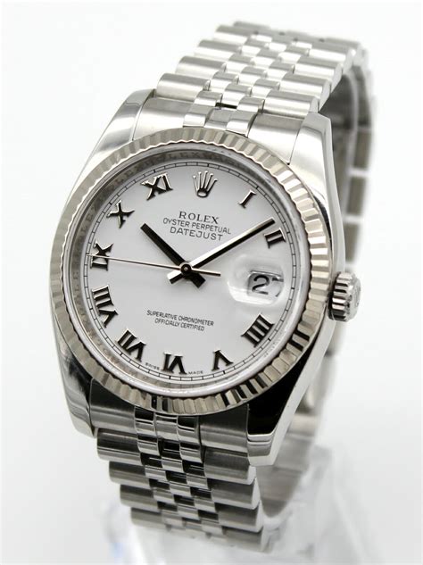 rolex datejust 36 weiß|Rolex Datejust 36 men's.